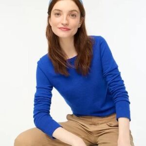 J. Crew Factory Cotton Wool Blend Teddie Crew Neck Sweater size XS S200